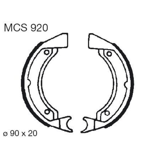 Brzdové čeľuste LUCAS MCS 920
